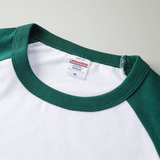 5.6オンス ラグラン ロングスリーブ Tシャツ（1.6インチリブ）の画像02