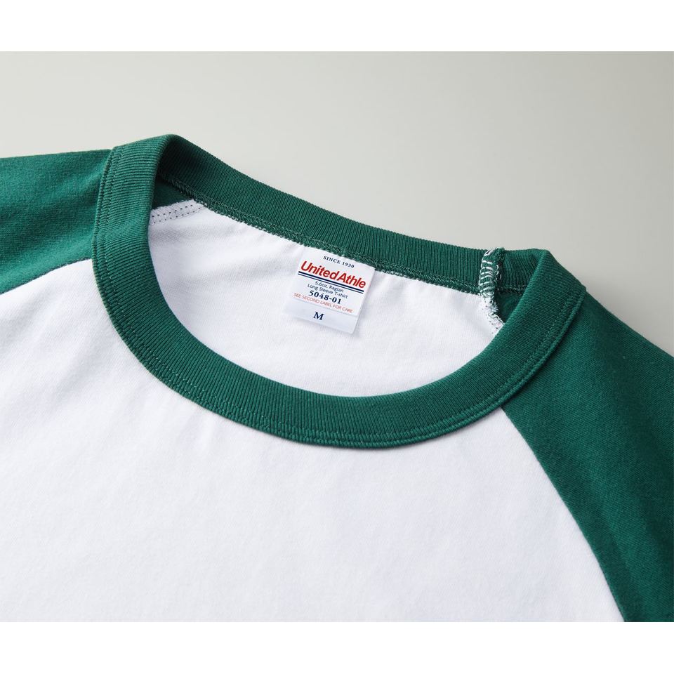 5.6オンス ラグラン ロングスリーブ Tシャツ（1.6インチリブ）の画像02