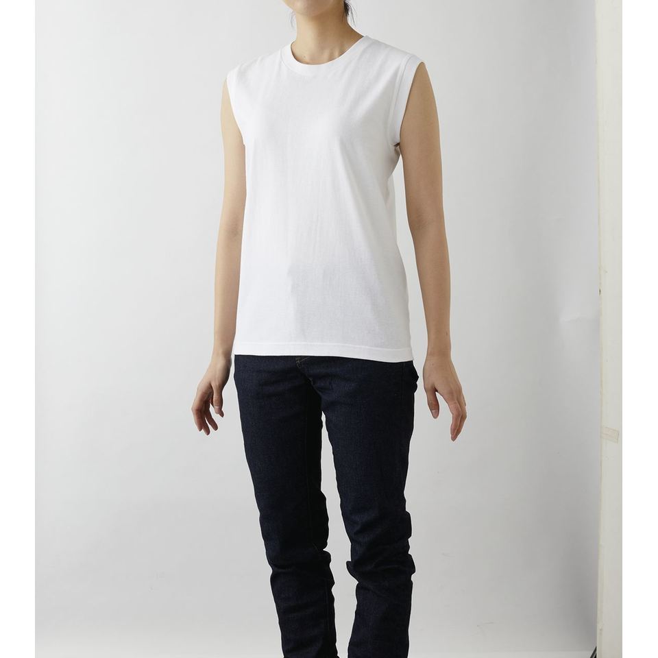 5.3オンス ウィメンズ ノースリーブ Tシャツの画像03