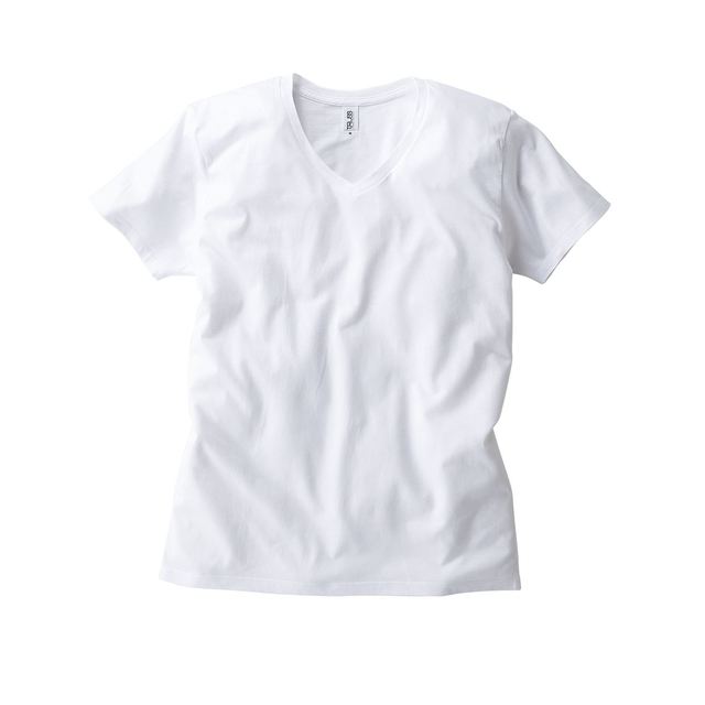 4.3オンス スリムフィット Vネック Tシャツの画像
