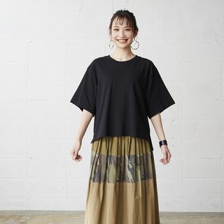 6.2オンス オープンエンド マックスウェイト ウィメンズオーバーTシャツの画像07