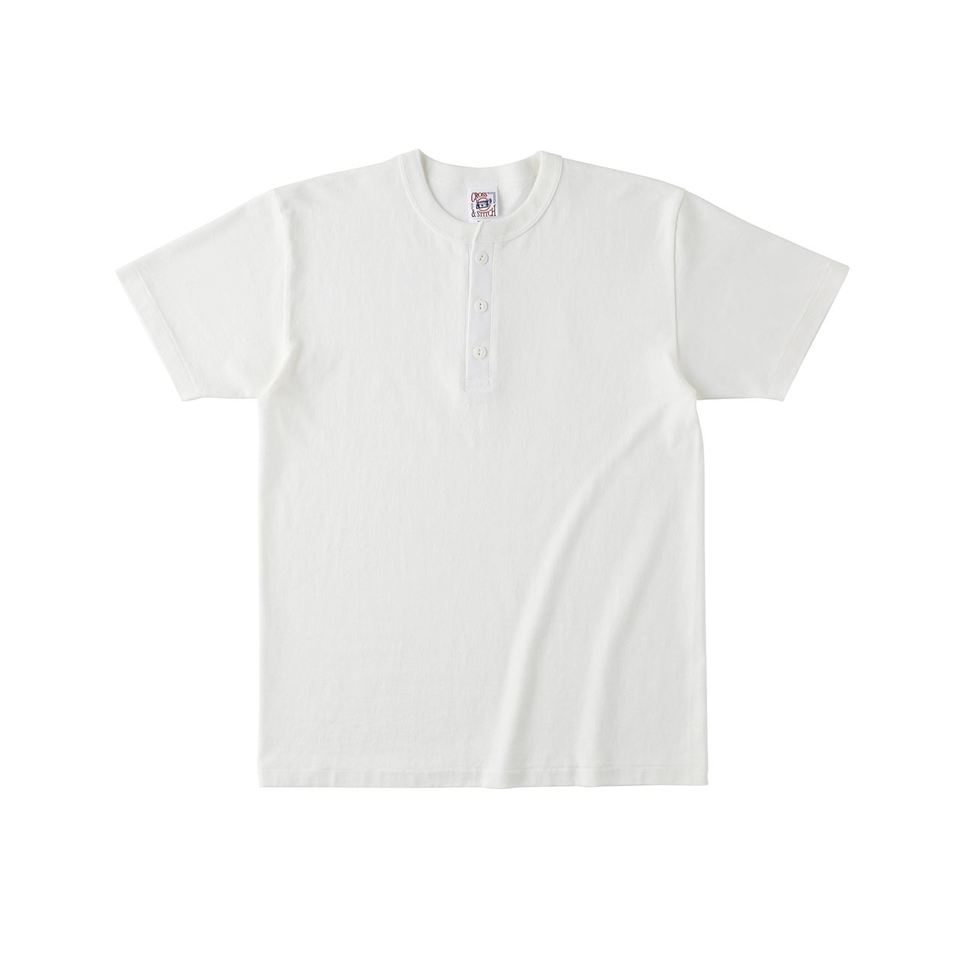 6.2オンス オープンエンド マックスウェイト ヘンリーネックTシャツの画像01