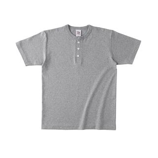 6.2オンス オープンエンド マックスウェイト ヘンリーネックTシャツの画像04