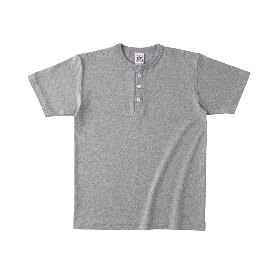 6.2オンス オープンエンド マックスウェイト ヘンリーネックTシャツの画像04
