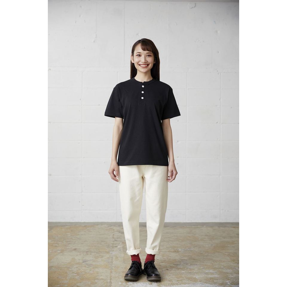 6.2オンス オープンエンド マックスウェイト ヘンリーネックTシャツの画像08