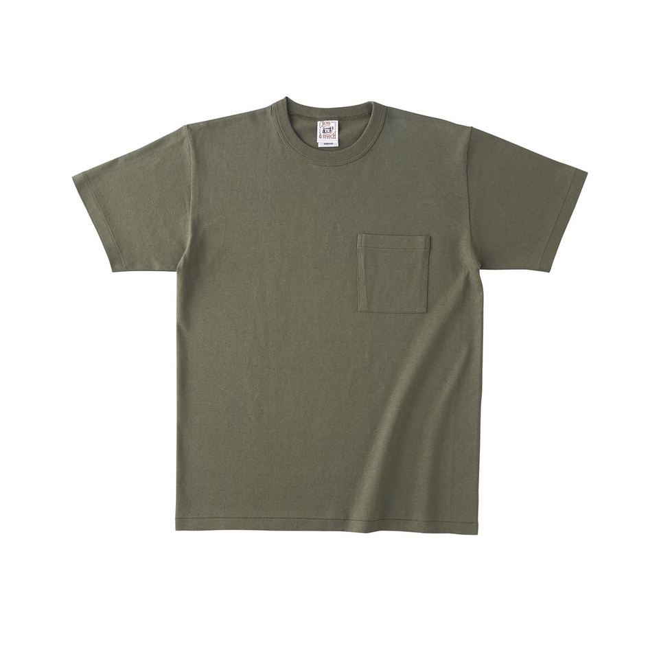 6.2オンス オープンエンド マックスウェイト バインダーネック ポケットTシャツの画像06