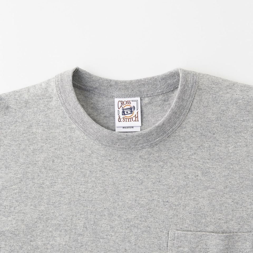6.2オンス オープンエンド マックスウェイト バインダーネック ポケットTシャツの画像08