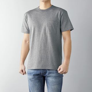 6.2オンス オープンエンド マックスウェイト バインダーネック ポケットTシャツの画像10