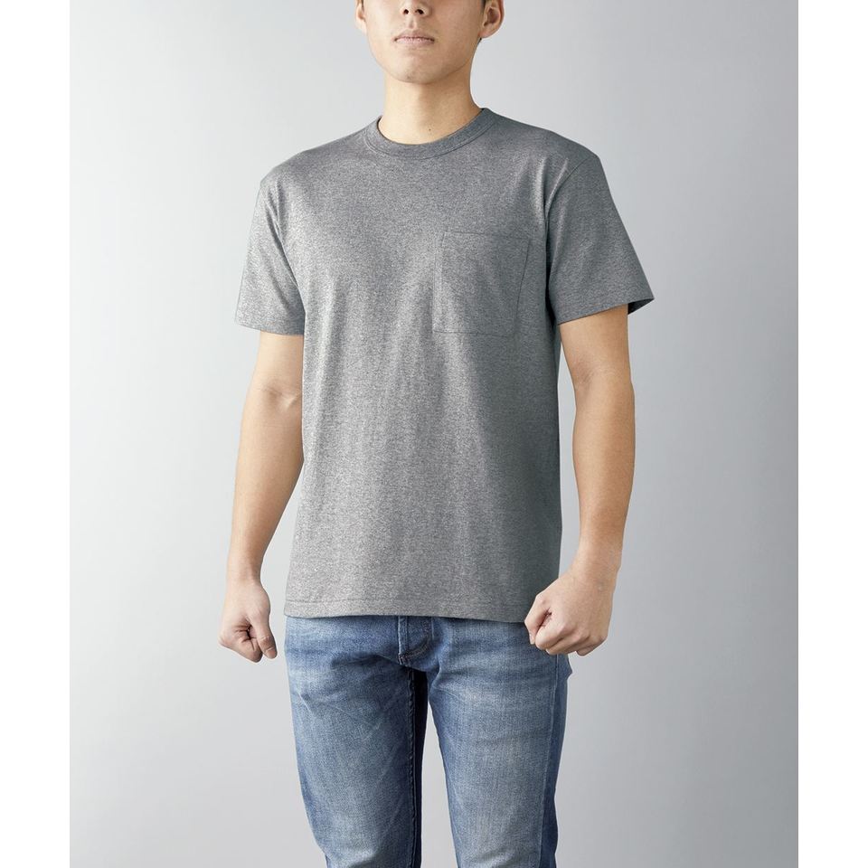 6.2オンス オープンエンド マックスウェイト バインダーネック ポケットTシャツの画像10