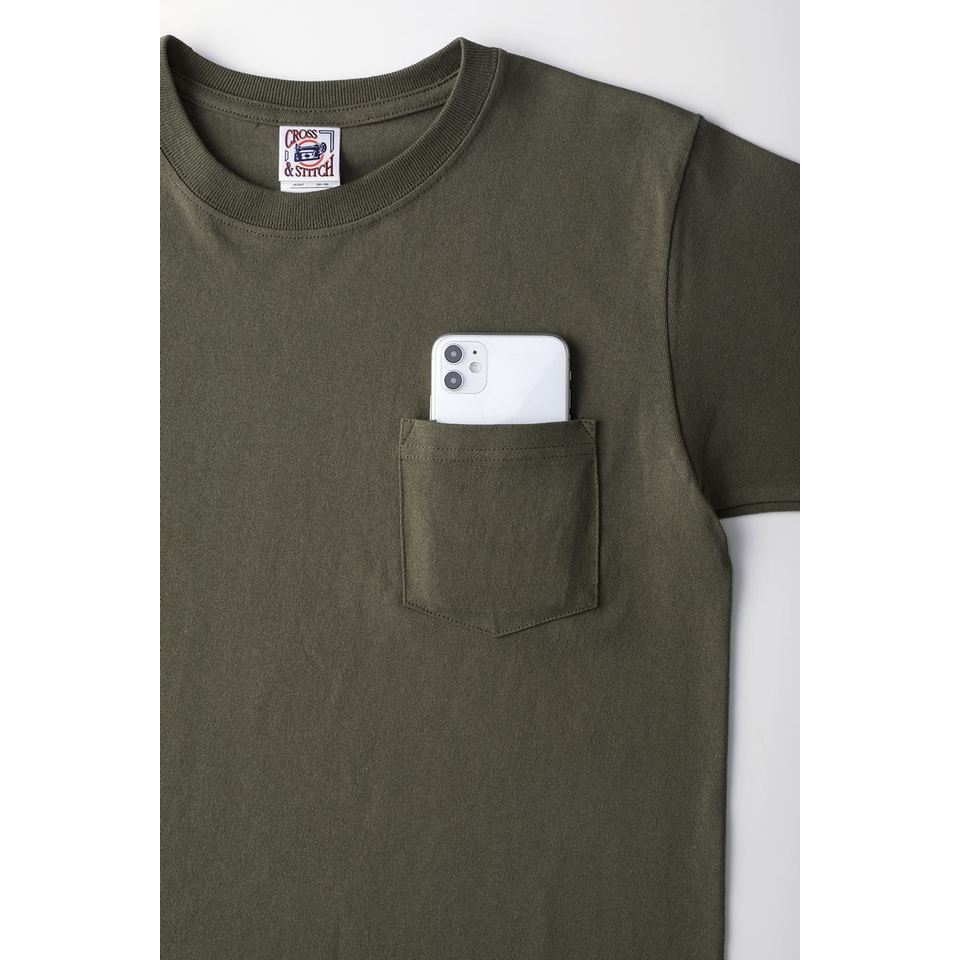 6.2オンス オープンエンド マックスウェイト ポケットTシャツの画像07