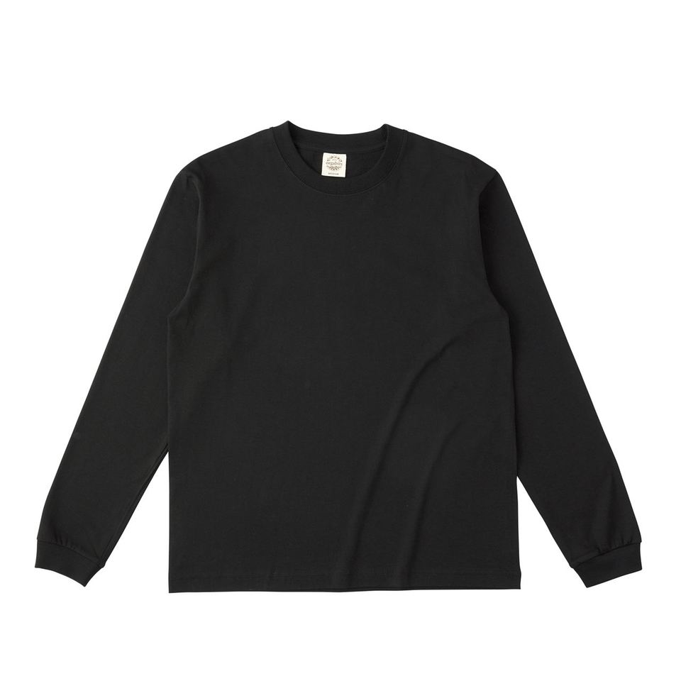 5.3オンス オーガニックコットン ロングスリーブTシャツ（リブ有り）の画像01
