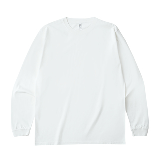 6.6オンス ロングスリーブガーメントダイTシャツ（1.6インチリブ）の画像01