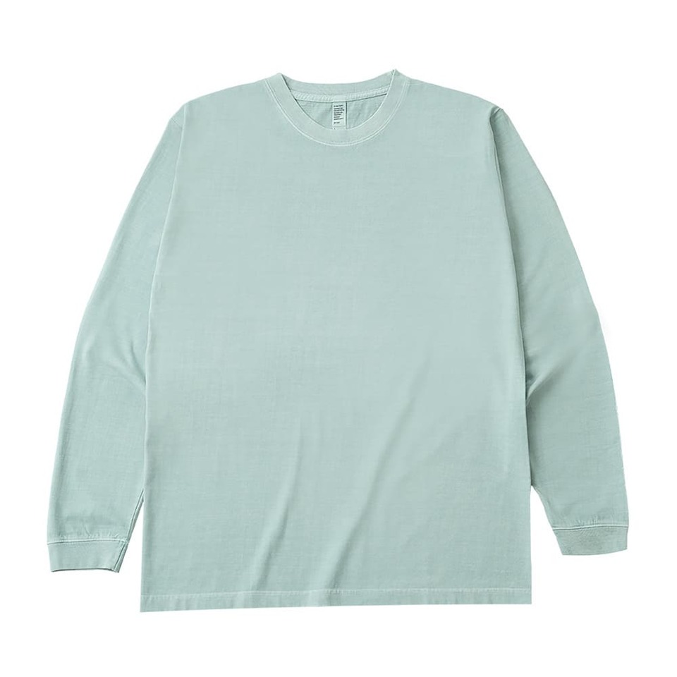 6.6オンス ロングスリーブガーメントダイTシャツ（1.6インチリブ）の画像03