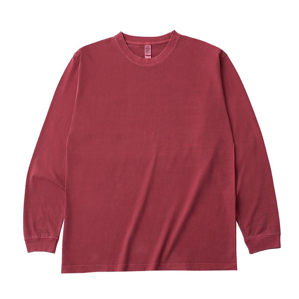 6.6オンス ロングスリーブガーメントダイTシャツ（1.6インチリブ）の画像05