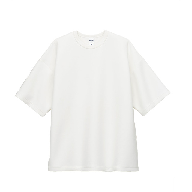 8.5オンスダンボールニットビッグシルエットTシャツ（ポリジン加工）の画像