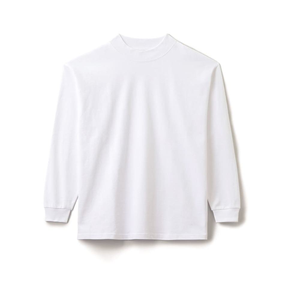10.オンススーパーヘビーウェイトモックネックTシャツの画像01