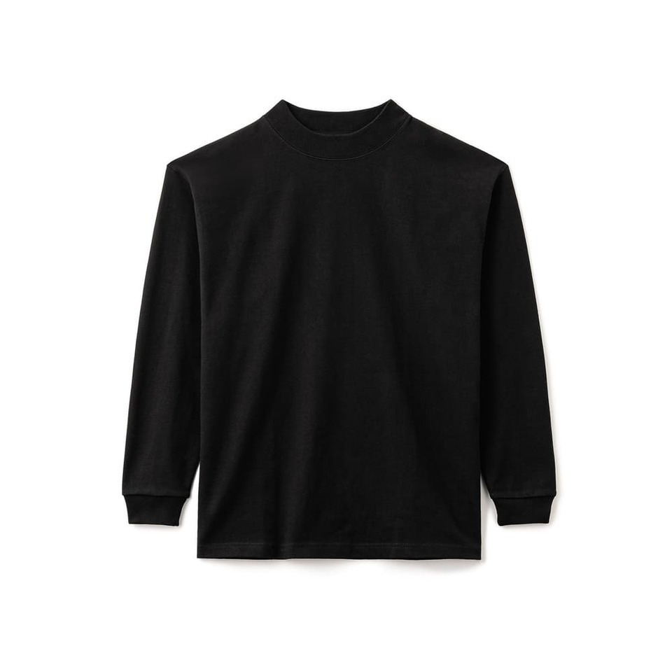 10.オンススーパーヘビーウェイトモックネックTシャツの画像02