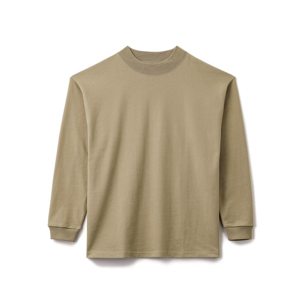 10.オンススーパーヘビーウェイトモックネックTシャツの画像03