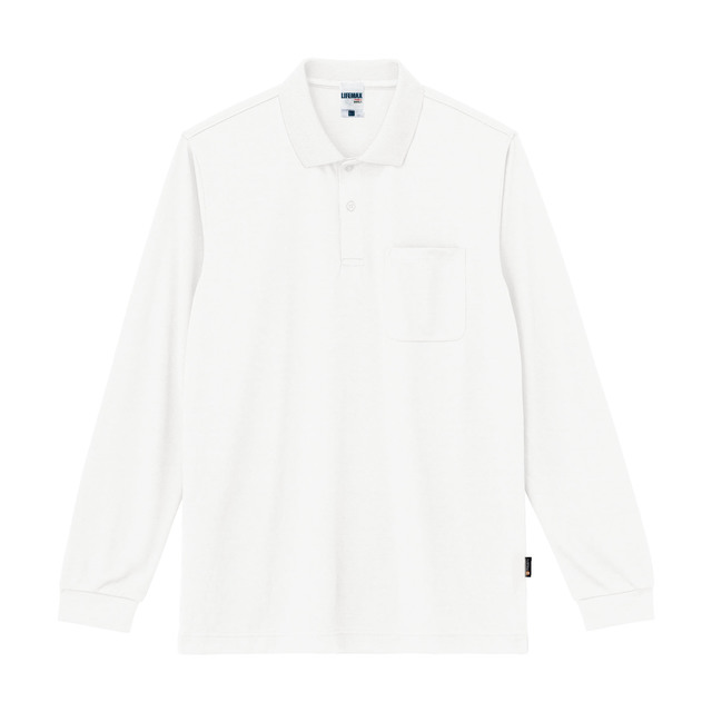 4.3オンスドライロングスリープポロシャツの画像