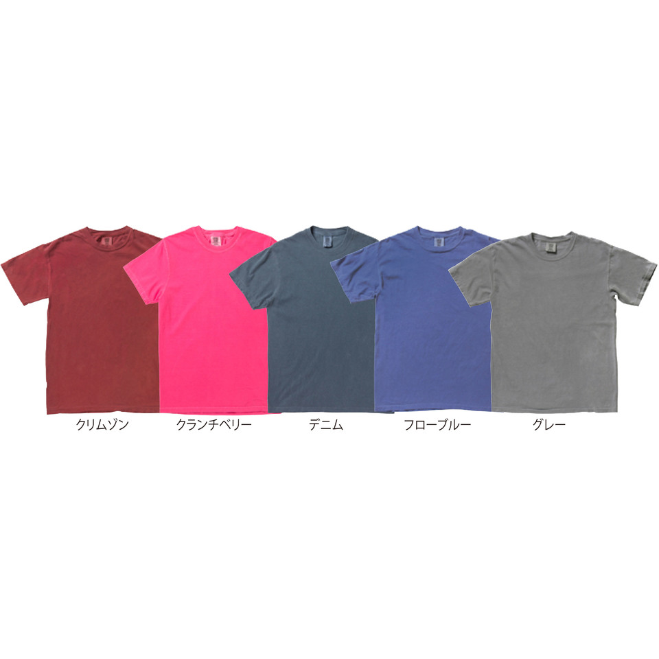 6.1oz ガーメントダイTシャツの画像03