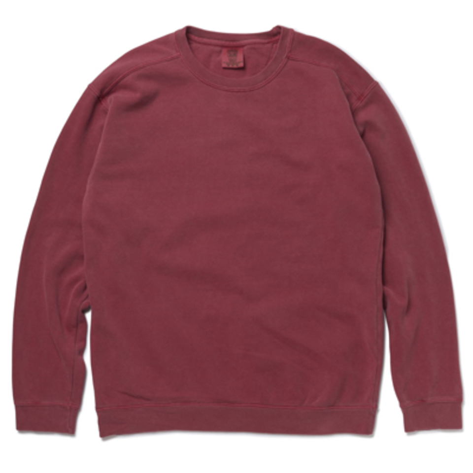 9.5 oz ガーメントダイ クルーネック スウェットシャツの画像02